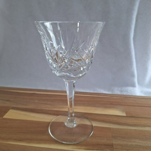 Gorham Crystal Cherrywood Water Goblet Glassware‎ Clear Stemware 7 Inch Set of 2 - Picture 5 of 11